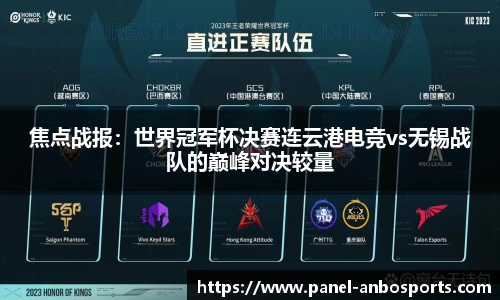 焦点战报：世界冠军杯决赛连云港电竞vs无锡战队的巅峰对决较量